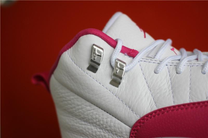 AUTHENTIC AIR JORDAN 12 GS WHITE DYNAMIC PINK 100% Nike Pair .PK EXCLUSIVE